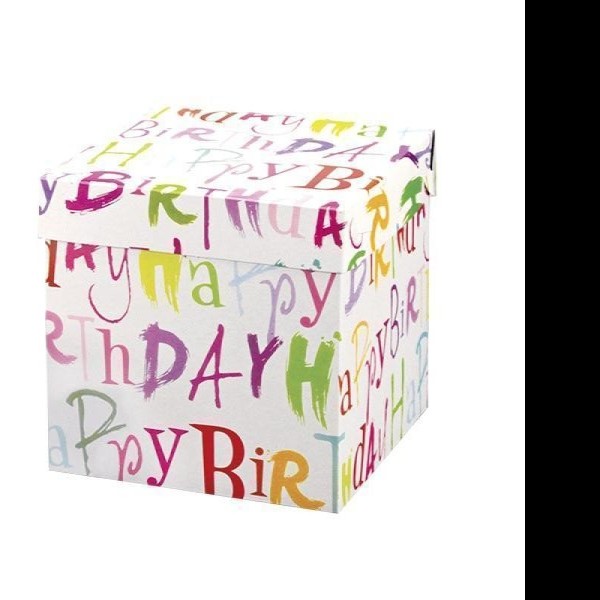 CAJA CUBO FELICIDADES SLIC. GOSTECH 3 20X20X20CM. PZA